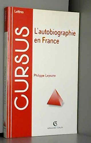 9782200218904: L'autobiographie en France