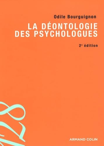 Stock image for La dontologie des psychologues for sale by Ammareal
