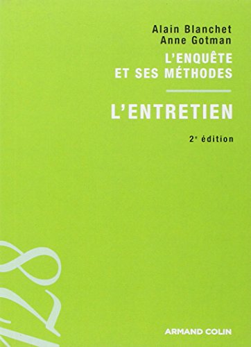 9782200248093: L'entretien: L'enqute et ses mthodes