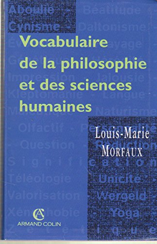 Imagen de archivo de Vocabulaire de la philosophie np a la venta por medimops