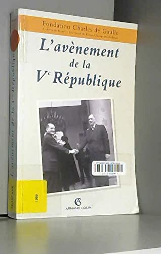 Stock image for L'avnement De La Ve Rpublique for sale by RECYCLIVRE