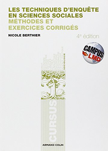 9782200256487: Campus - les Techniques d'Enquete en Sciences Sociales - 4e ed.