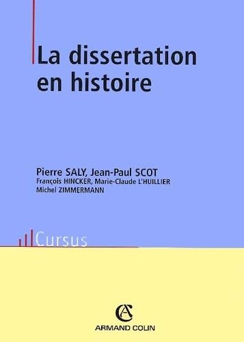 Beispielbild fr La dissertation en histoire ; 3e edition zum Verkauf von Chapitre.com : livres et presse ancienne