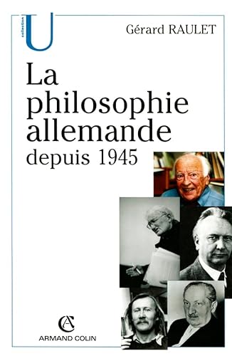 Beispielbild fr La Philosophie Allemande Depuis 1945 zum Verkauf von RECYCLIVRE