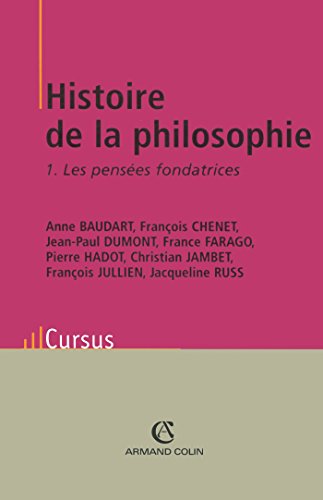 Beispielbild fr Histoire de la philosophie T1 - Les penses fondatrices zum Verkauf von Ammareal