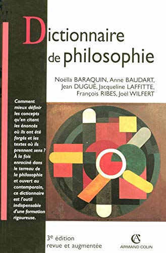 Imagen de archivo de Dictionnaire de philosophie a la venta por medimops