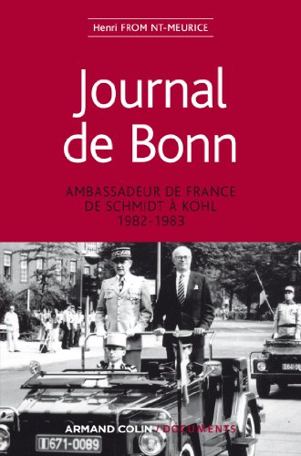 Stock image for Journal de Bonn: Ambassadeur de France de Schmidt  Kohl 1982-1983 for sale by medimops