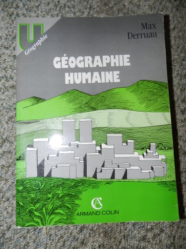 Imagen de archivo de Geographie humaine a la venta por Ammareal