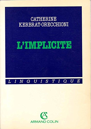 9782200312206: L'Implicite