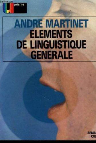 Stock image for Elements de linguistique generale for sale by Wonder Book