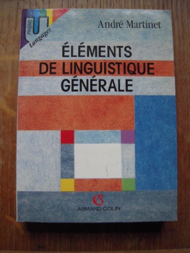 Stock image for El ments de linguistique G n rale for sale by Mispah books