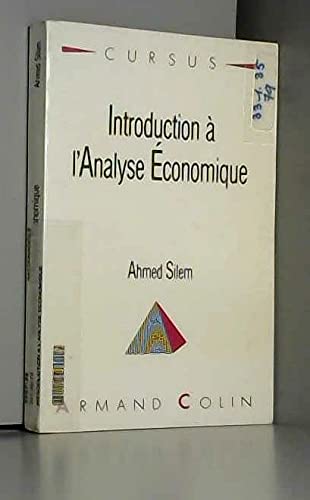 Beispielbild fr Introduction  l'analyse conomique zum Verkauf von Ammareal