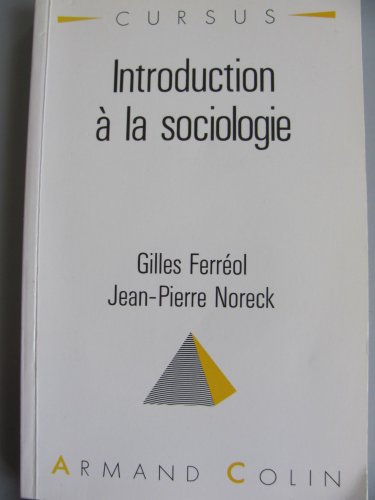 Imagen de archivo de Introduction  la sociologie a la venta por A TOUT LIVRE