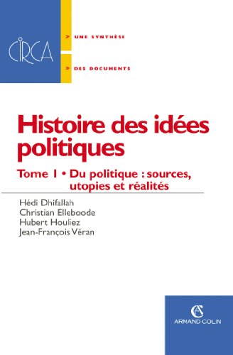 Beispielbild fr Histoire des ides politiques: Du politique : sources, utopies et ralits zum Verkauf von Ammareal