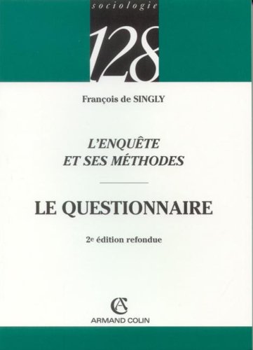 Stock image for L'enqute et ses mthodes : Le questionnaire for sale by Ammareal