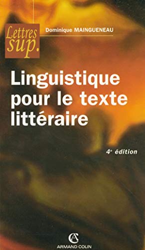 Imagen de archivo de Linguistique pour le texte litt raire a la venta por ThriftBooks-Dallas