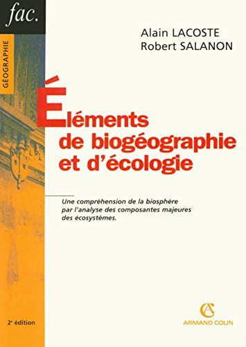 Stock image for lments De Biogographie Et D'cologie for sale by RECYCLIVRE