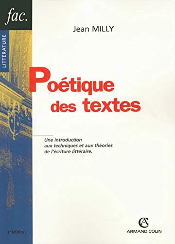 Imagen de archivo de Potique des textes a la venta por medimops