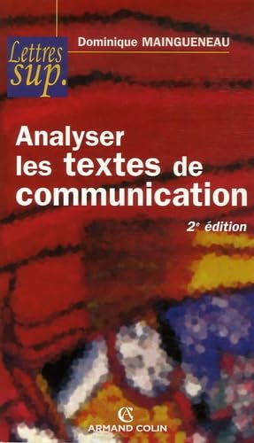 Imagen de archivo de Analyser les textes de communication a la venta por medimops