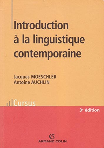 Stock image for Introduction  la linguistique contemporaine (French Edition) for sale by ThriftBooks-Atlanta