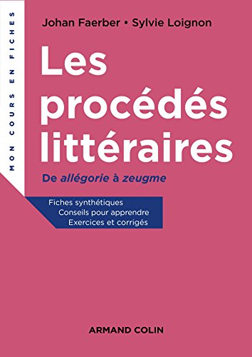 Beispielbild fr Les procds littraires - De allgorie  zeugme: De allgorie  zeugme zum Verkauf von Gallix