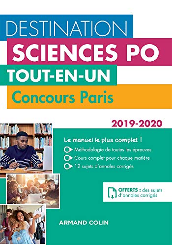 Imagen de archivo de Destination Sciences Po : Tout-en-un : Concours Paris 2019-2020 a la venta por RECYCLIVRE