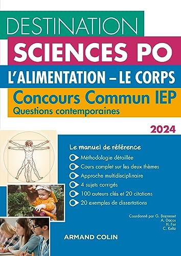 Imagen de archivo de Destination Sciences Po Questions contemporaines 2024 - Concours commun IEP: L'Alimentation. Le Corps (2024) a la venta por Gallix