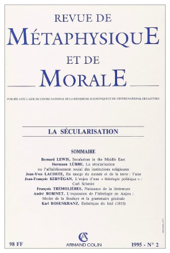 Beispielbild fr Revue de mtaphysique et de morale, volume 95, numro 2 zum Verkauf von Ammareal
