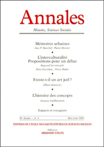 Beispielbild fr Annales Histoire, Sciences Sociales N 3 Mai-Juin 2001 zum Verkauf von LiLi - La Libert des Livres