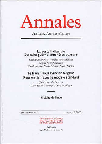 Beispielbild fr Annales Histoire, Sciences Sociales, N 2, Mars-Avril 2006 : zum Verkauf von Ammareal