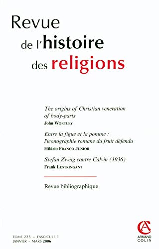 9782200921033: Revue de l'histoire des religions, Tome 223 :