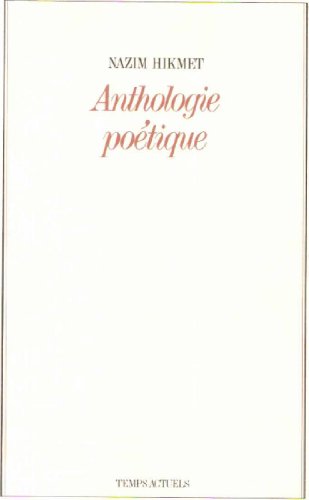 Beispielbild fr Anthologie potique zum Verkauf von medimops