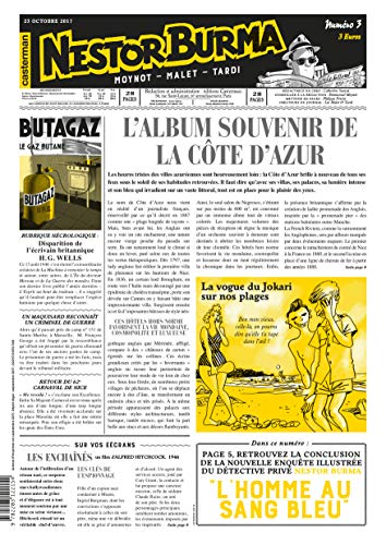 Stock image for Nestor Burma - L'homme au sang bleu: Journal N3 - 25 octobre 2017 [Broch] Moynot, Emmanuel; Tardi et Malet, Lo for sale by BIBLIO-NET