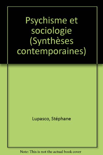 9782203231672: Psychisme et sociologie