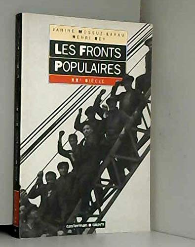 Beispielbild fr Les fronts populaires zum Verkauf von Ammareal