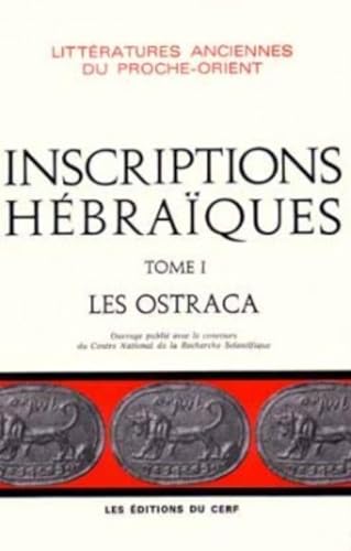 Imagen de stock para Inscriptions h�bra�ques... Tome 1: Les Ostraca