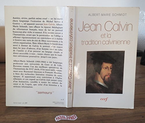 9782204021562: Jean Calvin et la tradition calvinienne