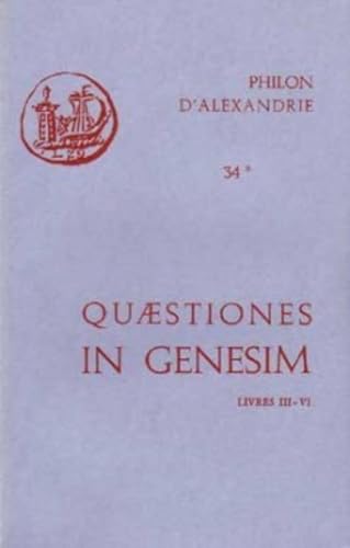 9782204022286: QUAESTIONES ET SOLUTIONES IN GENESIM.: Livres 3-4-5-6 : e versione armeniaca