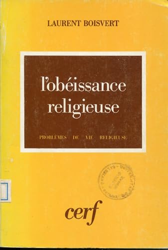 Beispielbild fr L'obeissance religieuse zum Verkauf von Ammareal