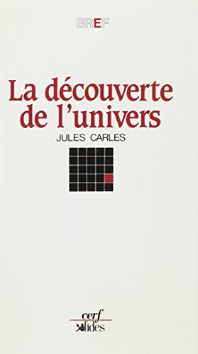 Stock image for La dcouverte de l'univers for sale by Librairie Th  la page