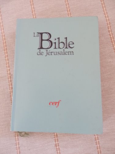 9782204029773: La Bible de Jrusalem: [dition compacte