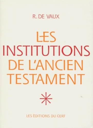 9782204040143: Les Institutions de l'Ancien Testament, I