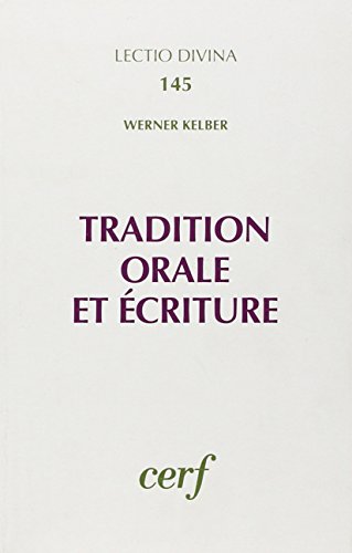 Stock image for Tradition Orale et criture. for sale by Plurabelle Books Ltd