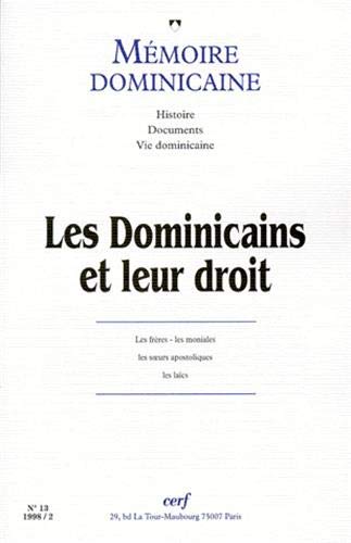 9782204061940: Mmoire dominicaine - Numro 13 Les Dominicains et leur droit