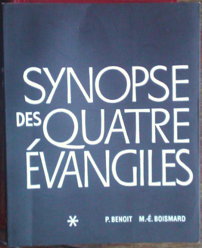 Stock image for Synopse des quatre vangiles, tome 1 for sale by medimops