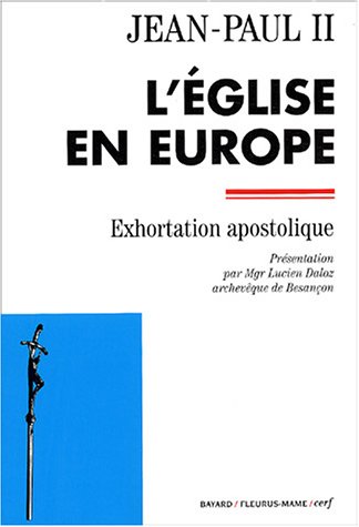 9782204073233: L'Eglise en Europe: Exhortation apostolique