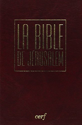 9782204083492: La Bible de Jrusalem: Edition PVC bordeaux