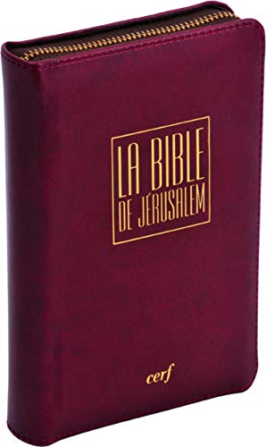 9782204084161: La Bible de Jrusalem Poche, tui "luxe" bordeaux avec fermeture clair, papier bible, tranche or