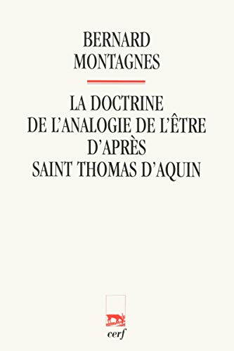 9782204086738: La doctrine de l'analogie de l'tre d'aprs saint Thomas d'Aquin