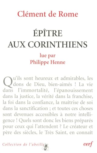 Beispielbild fr Clment de Rome : ptre aux Corinthiens zum Verkauf von Books Unplugged